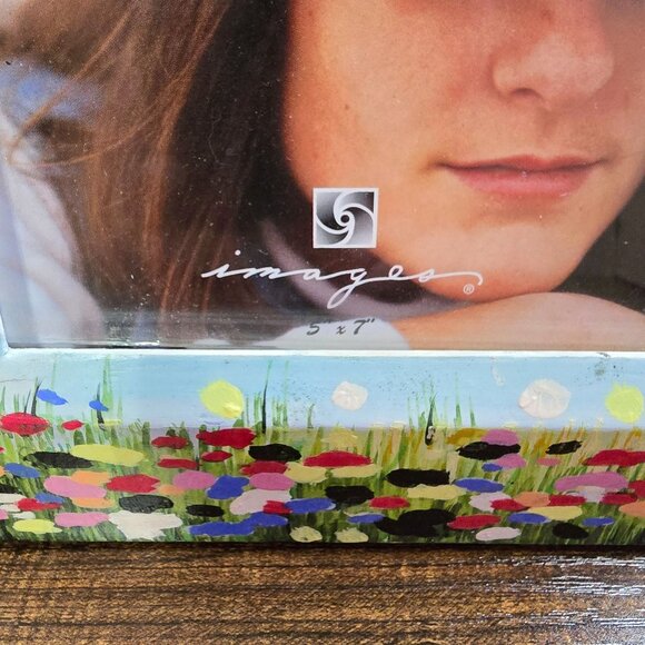 Hand-Painted Floral & Landscape 5x7 Picture Frame By Images - Picture 2 of 10